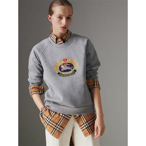 burberry embroidered archive logo jersey sweatshirt|Burberry Archive Logo Jersey Sweatshirt .